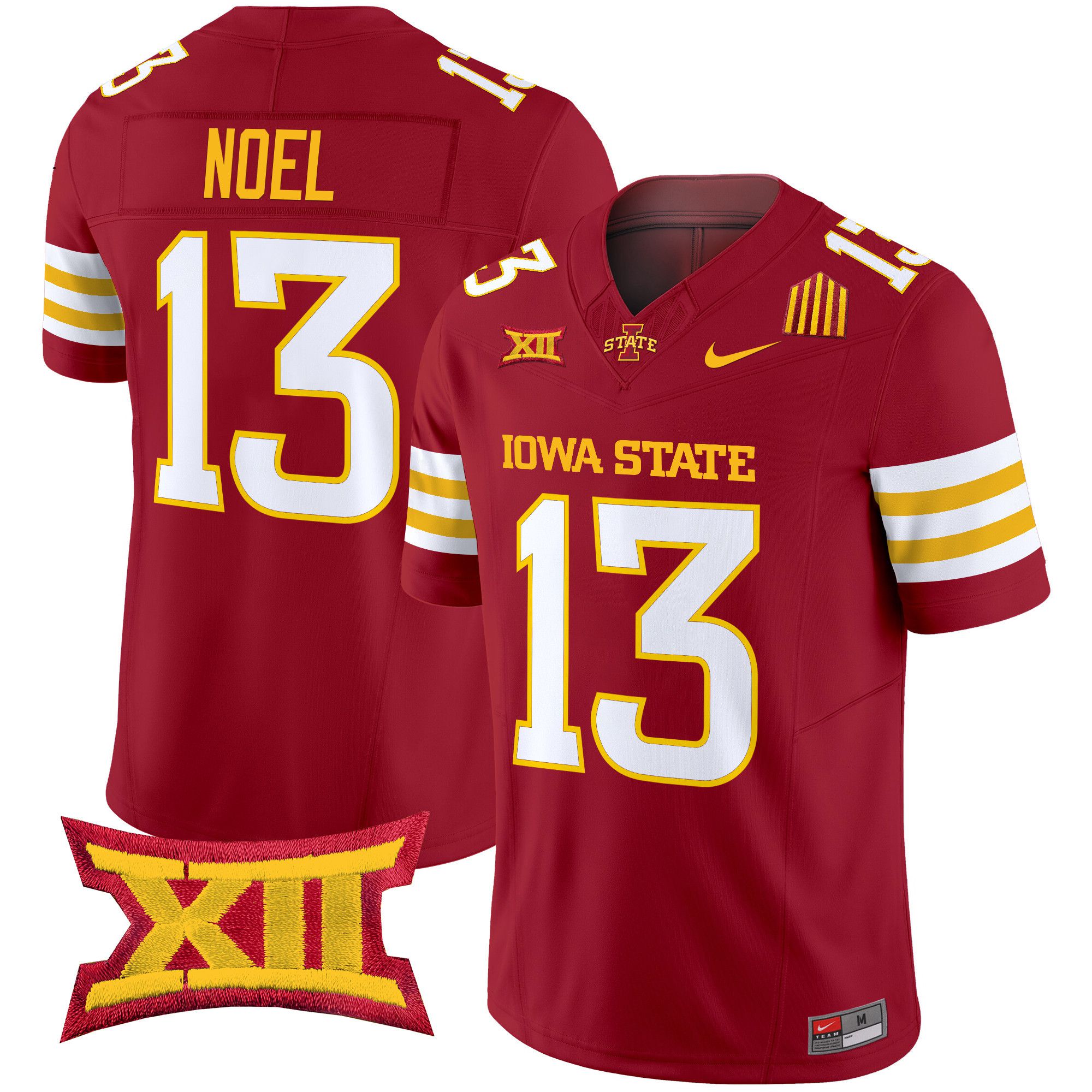 Men Iowa State Cyclones #13 Noel Red Nike 2024 Vapor Limited NCAA Jersey style 1